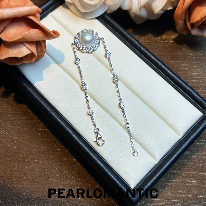[Everyday Essentials] Australian Mabe Pearl 9-10mm Floral Adjustable Bracelets