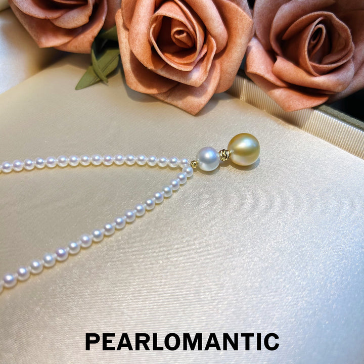 [Designer's Choice] Unique Freshwater & South Sea Pearl Blend S925 Silver Necklace