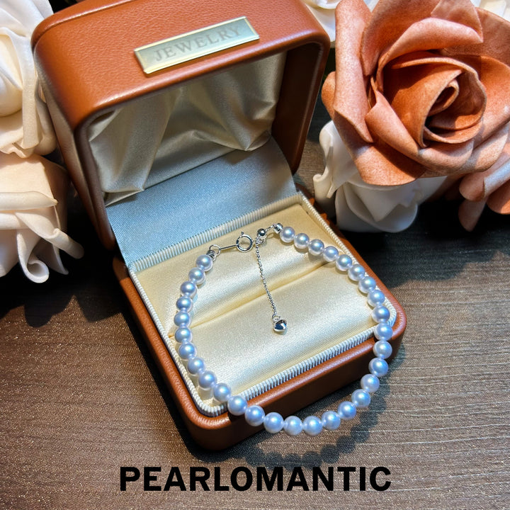 [Designer's Choice] Akoya Pearl Silver Blue Classic Must-Have Bracelet Adjustable