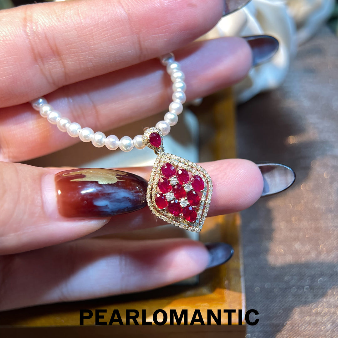 [Fine Jewelry] 18k Gold & Ruby Empress Luxury All-Purpose Pendant with CGRL Certification