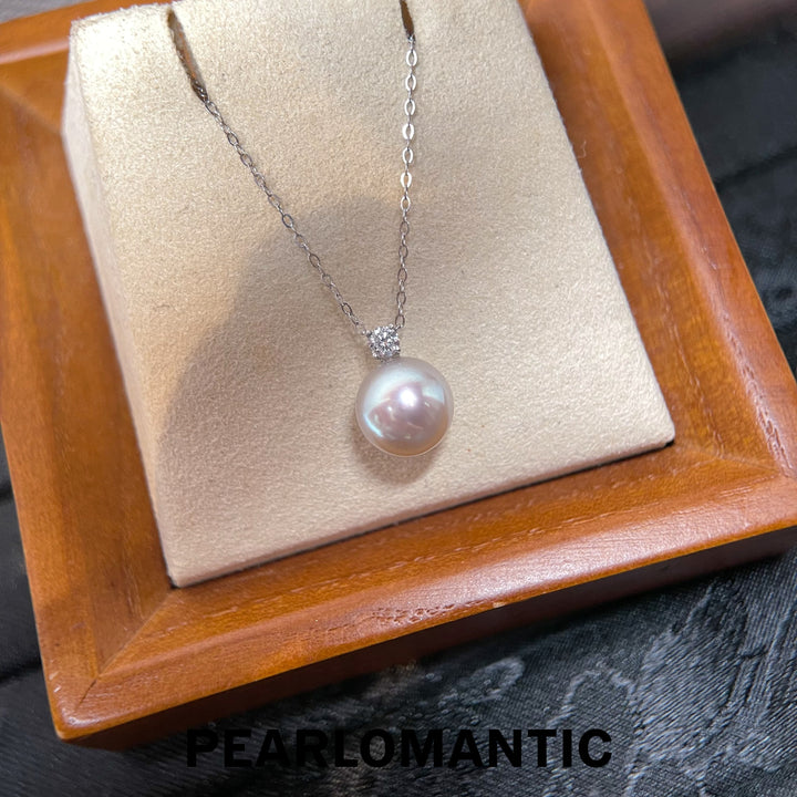 [618 Sale] 5A Akoya Madama Pearl Minimalist Pendant w/ Sparkling Top