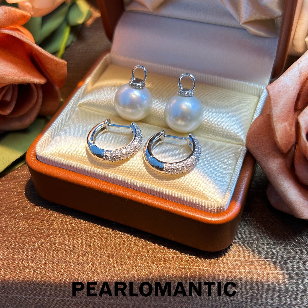 [Everyday Essnetials] Freshwater Pearl 12-13mm Rare Size Dual Style Pendants & Earrings