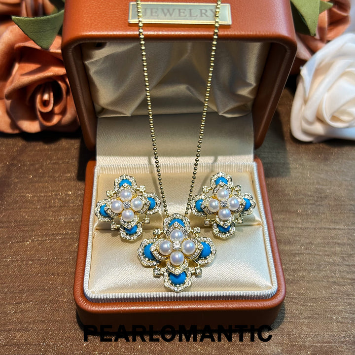 [Designer's Choice] Freshwater Pearl Celestial Cross Earrings, Pendants or Sets