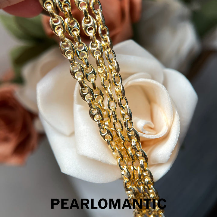 [618 Sale] Italy Made Pig Nose Link Necklace 42+5cm