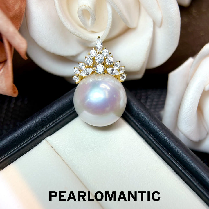 [Designer’s Choice] Snow Queen 15–16mm Pinky Tone Mirror Pearl s925 Pendant