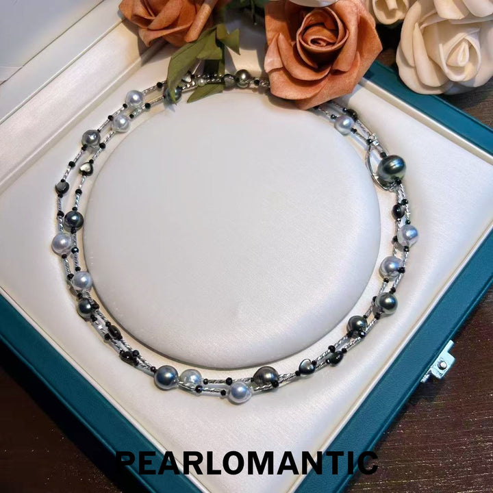 [Designer's Choice] S925 Silver Japan Made Smoky Elegance Sweater Necklace Chain