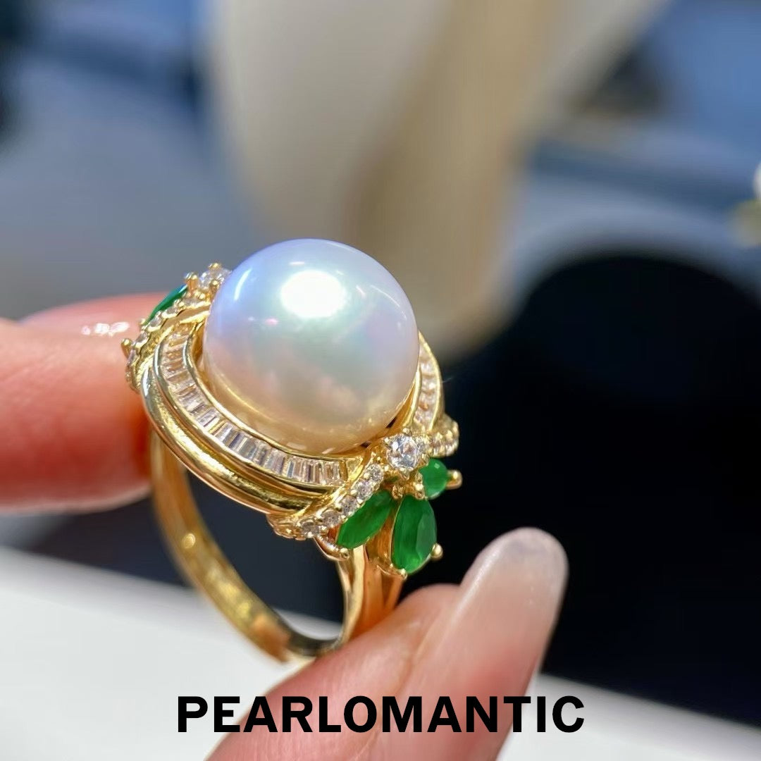 [Fine Jewelry] Excellent Luster Freshwater Pearl 10-11mm Big Size Adjustable Ring