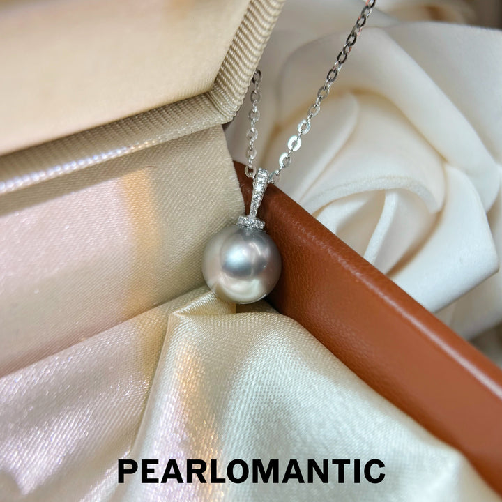 [Fine Jewelry] Tahitian Platinum Gray Pearl PT900 Enhancer Pendant