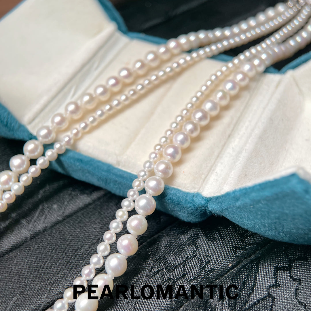 [618 Sale] Freshwater Pearl Double Strand Necklace w/ Excellent Luster