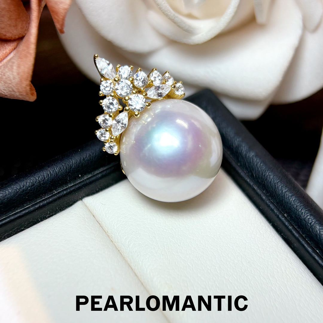 [Designer’s Choice] Snow Queen 15–16mm Pinky Tone Mirror Pearl s925 Pendant