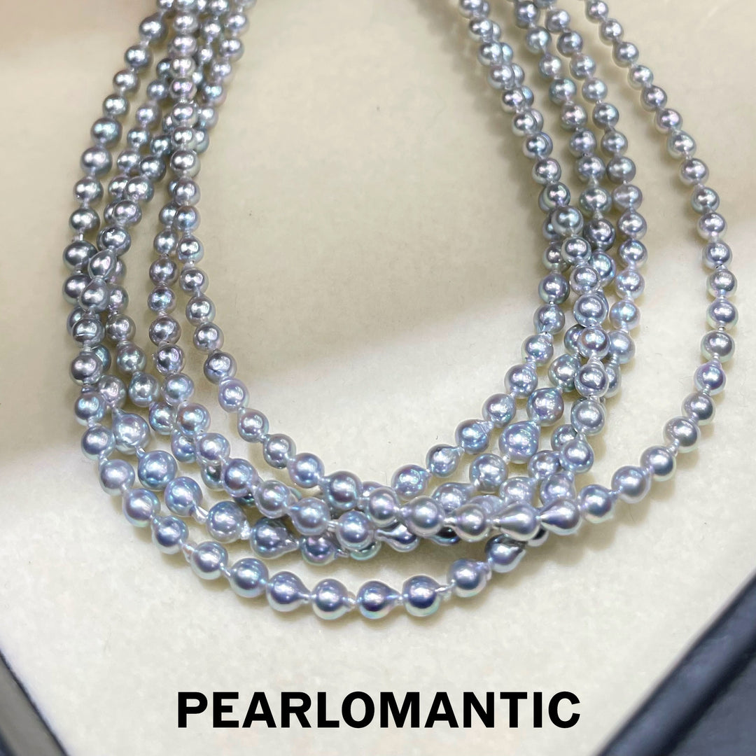 [Designer's Choice] S925 Silver Adjustable Madama Color Baroque Akoya Necklace