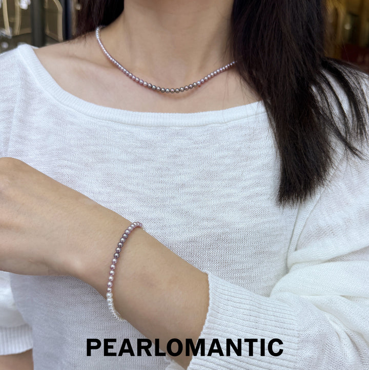 [Designer’s Choice] Lavender Dream 3.5–4mm 5A Ombre Freshwater Pearl Jewelry Set