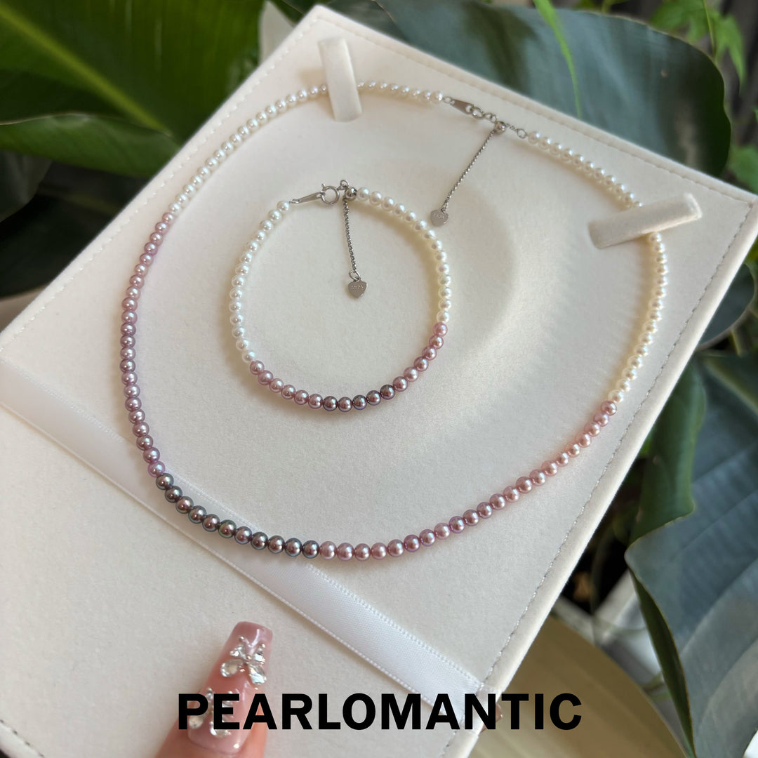 [Designer’s Choice] Lavender Dream 3.5–4mm 5A Ombre Freshwater Pearl Jewelry Set