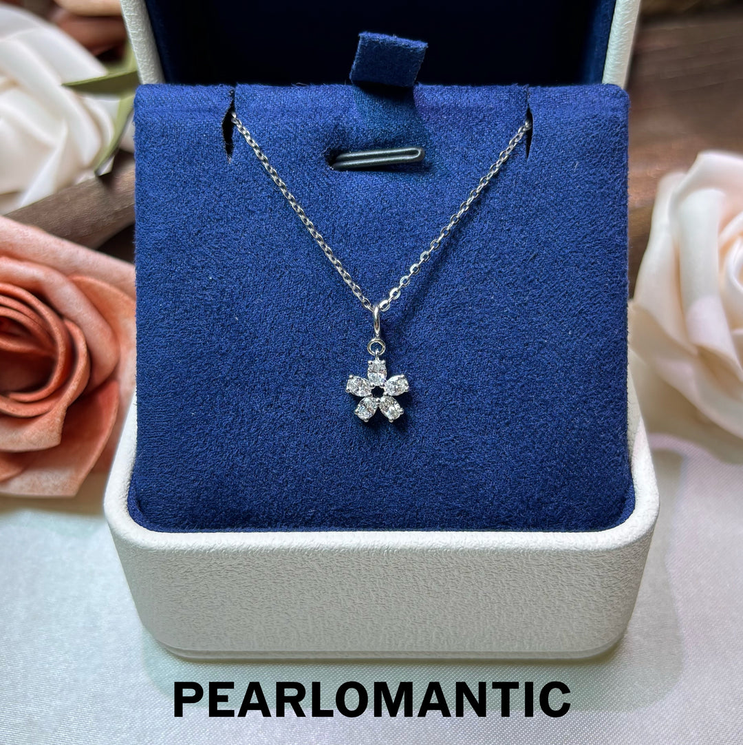[Fine Jewelry] Diamond Blossom PT900 Platinum 1ct Lab-Grown Diamond Convertible Pendant