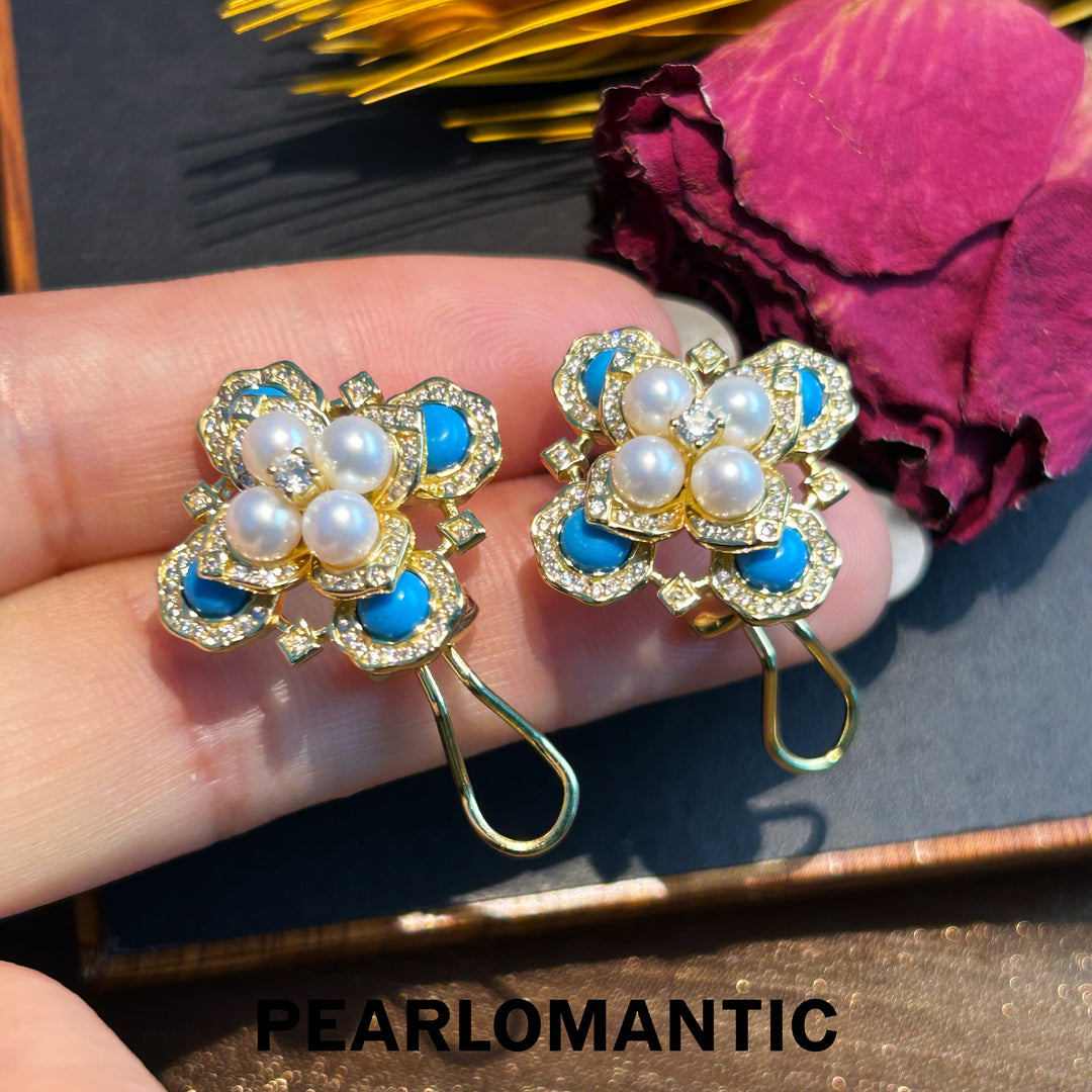 [Designer's Choice] Freshwater Pearl Celestial Cross Earrings, Pendants or Sets