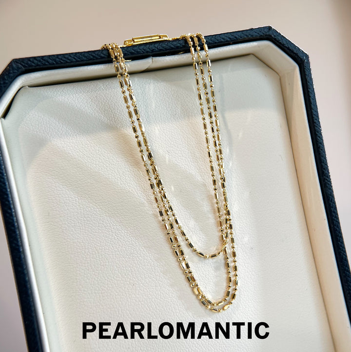 [Group-Buying] Golden Bead 18K Japan-Made Adjustable Bead Chain Necklace 45–50cm