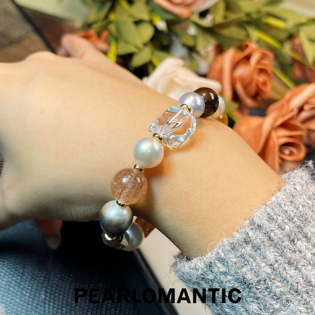 [Designer's Choice] Tahitian, Australian, Akoya Baroque Wild Symphony Bracelets