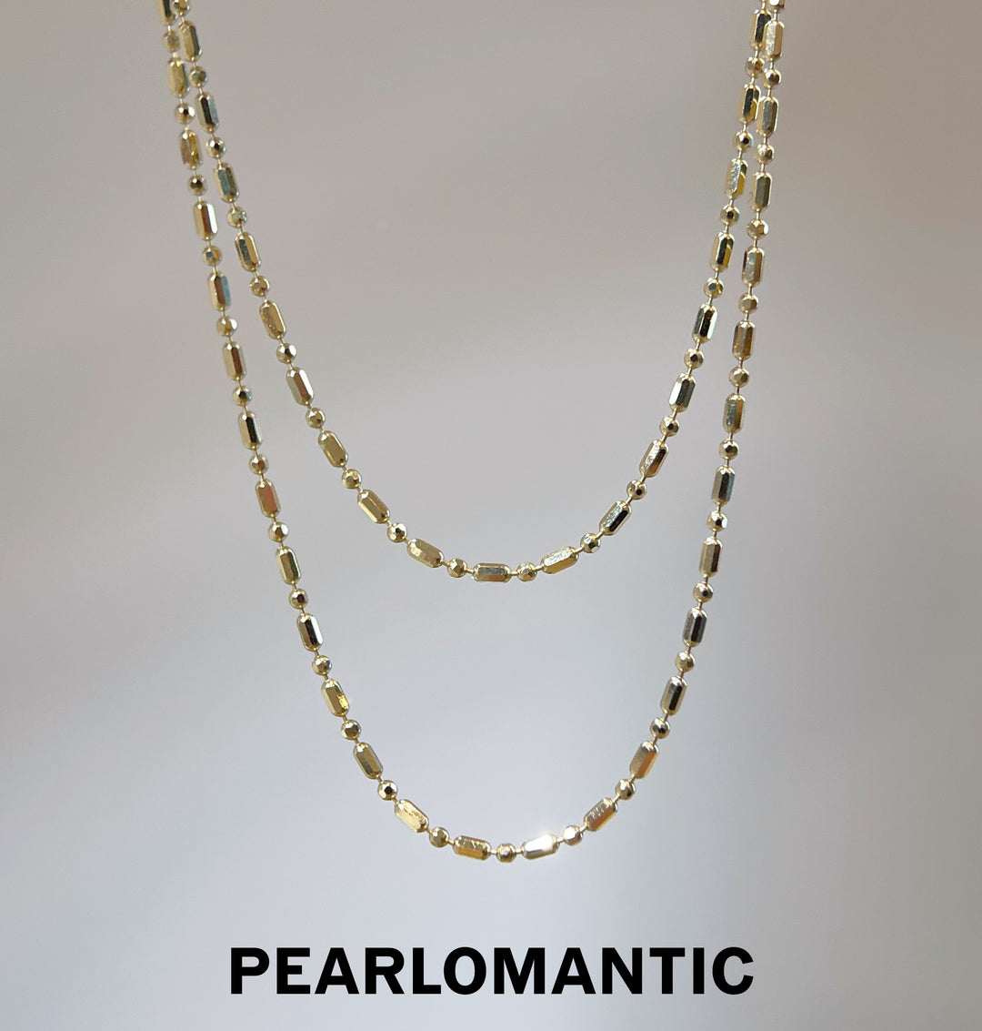 [Group-Buying] Golden Bead 18K Japan-Made Adjustable Bead Chain Necklace 45–50cm