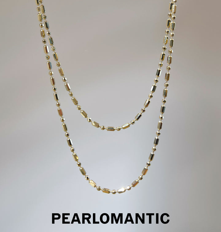[Group-Buying] Golden Bead 18K Japan-Made Adjustable Bead Chain Necklace 45–50cm