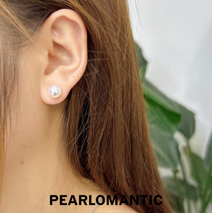 [Designer's Choice] Freshwater Pearl Multi-sizes Luna Bloom Modular Earring Studs w/ S925 - Excluded