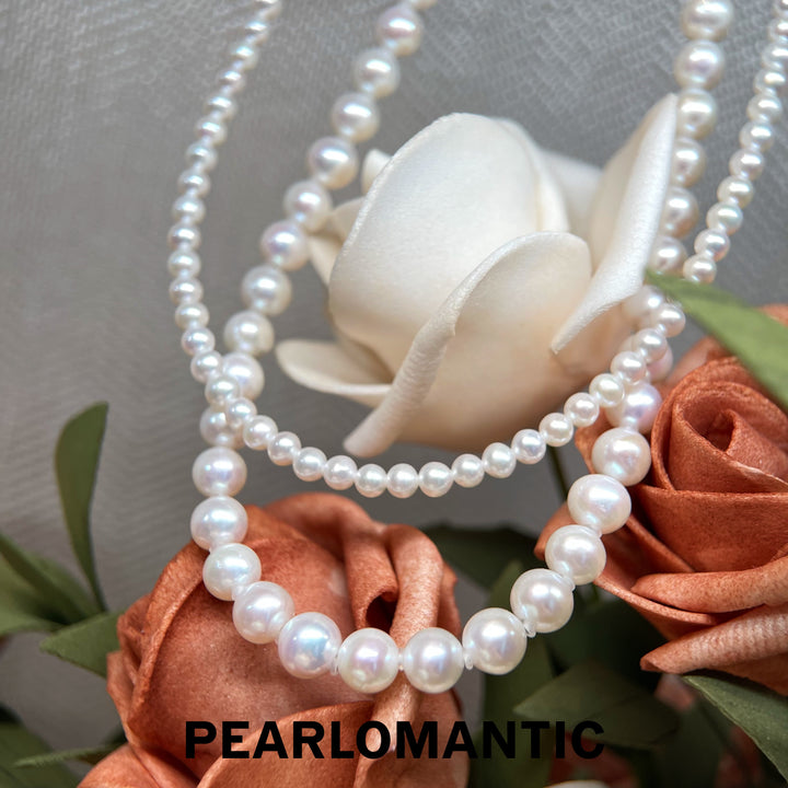 [618 Sale] Freshwater Pearl Double Strand Necklace w/ Excellent Luster