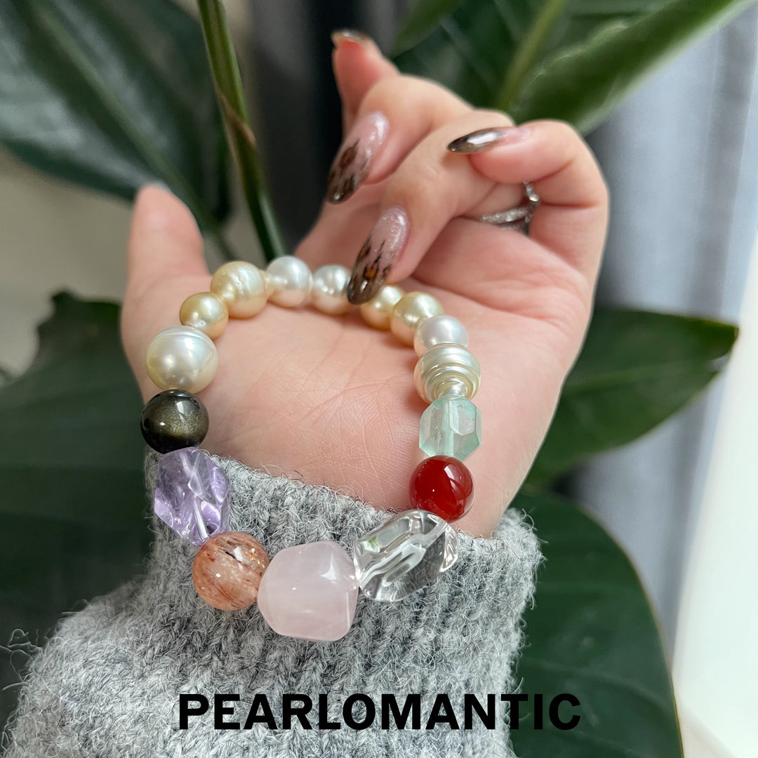 [Designer's Choice] Japan Made - Australian & South Sea Pearl Sun & Moon Symphony Bracelets