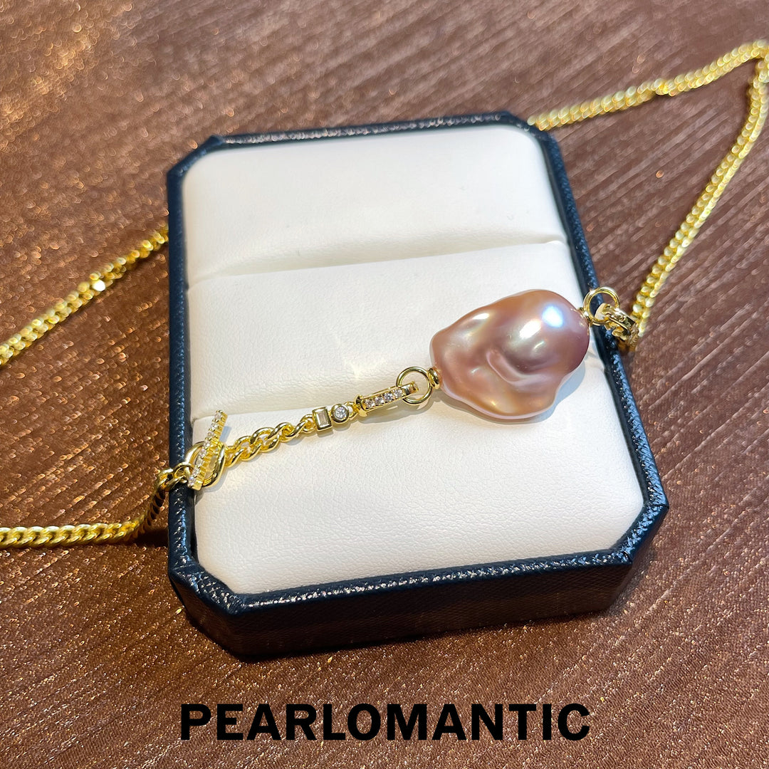 [Designer's Choice] Freshwater Baroque Pearl Versatile Chain Pendants w/ S925