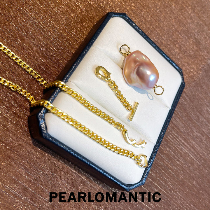[Designer's Choice] Freshwater Baroque Pearl Versatile Chain Pendants w/ S925