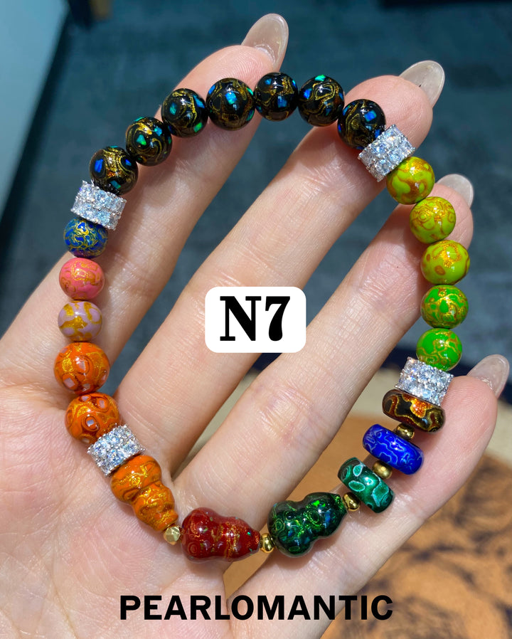 [Special Event] Natural Crystal, Amber &amp; Wood Beaded Bracelet Collection 1