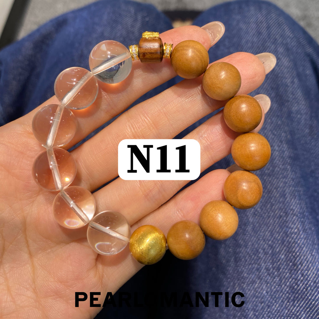 [Special Event] Natural Crystal, Amber &amp; Wood Beaded Bracelet Collection 1