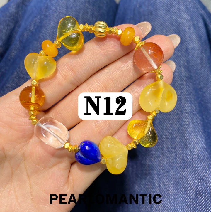 [Special Event] Natural Crystal, Amber &amp; Wood Beaded Bracelet Collection 1