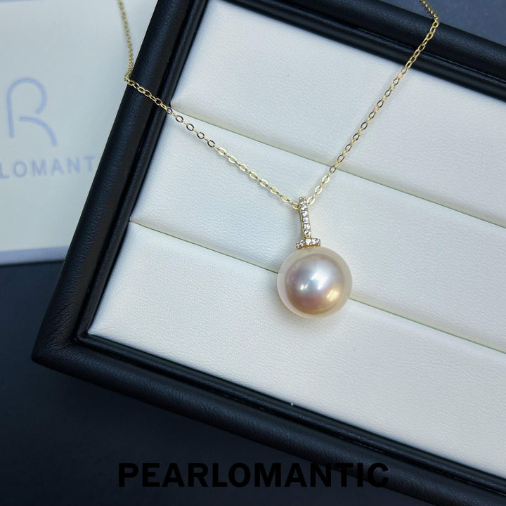 [Fine Jewelry] 18k Australian Dusty Rose Pearl 5A 13-14mm All-Purpose Design Pendant