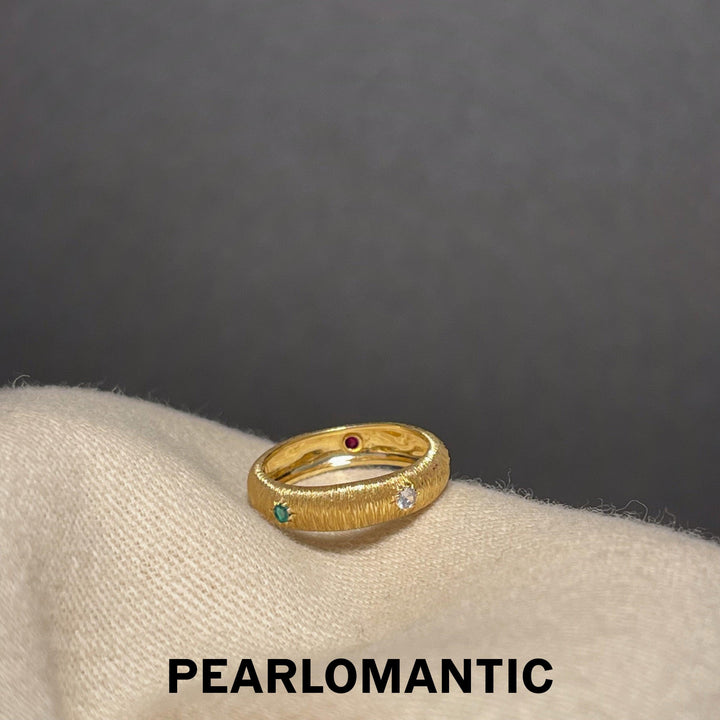 [Group-Buying] Multi-gemstone 18k Gold Buccellati Style Ring All Sizes Available