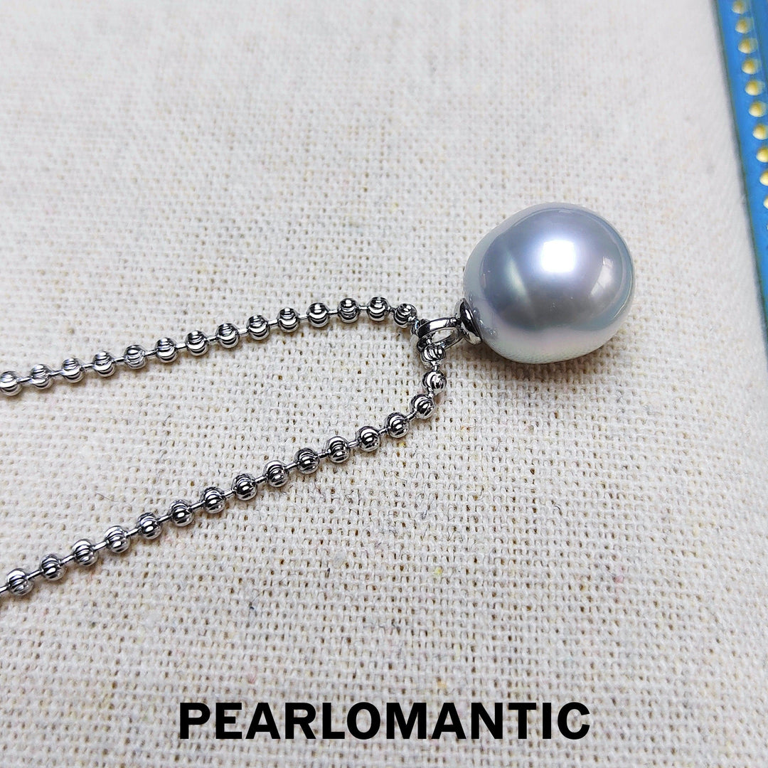 [Designer‘s Choice] Australian Saltwater Baroque Pearl Big Size 12*15mm w/ s925 BulingBuling Chain