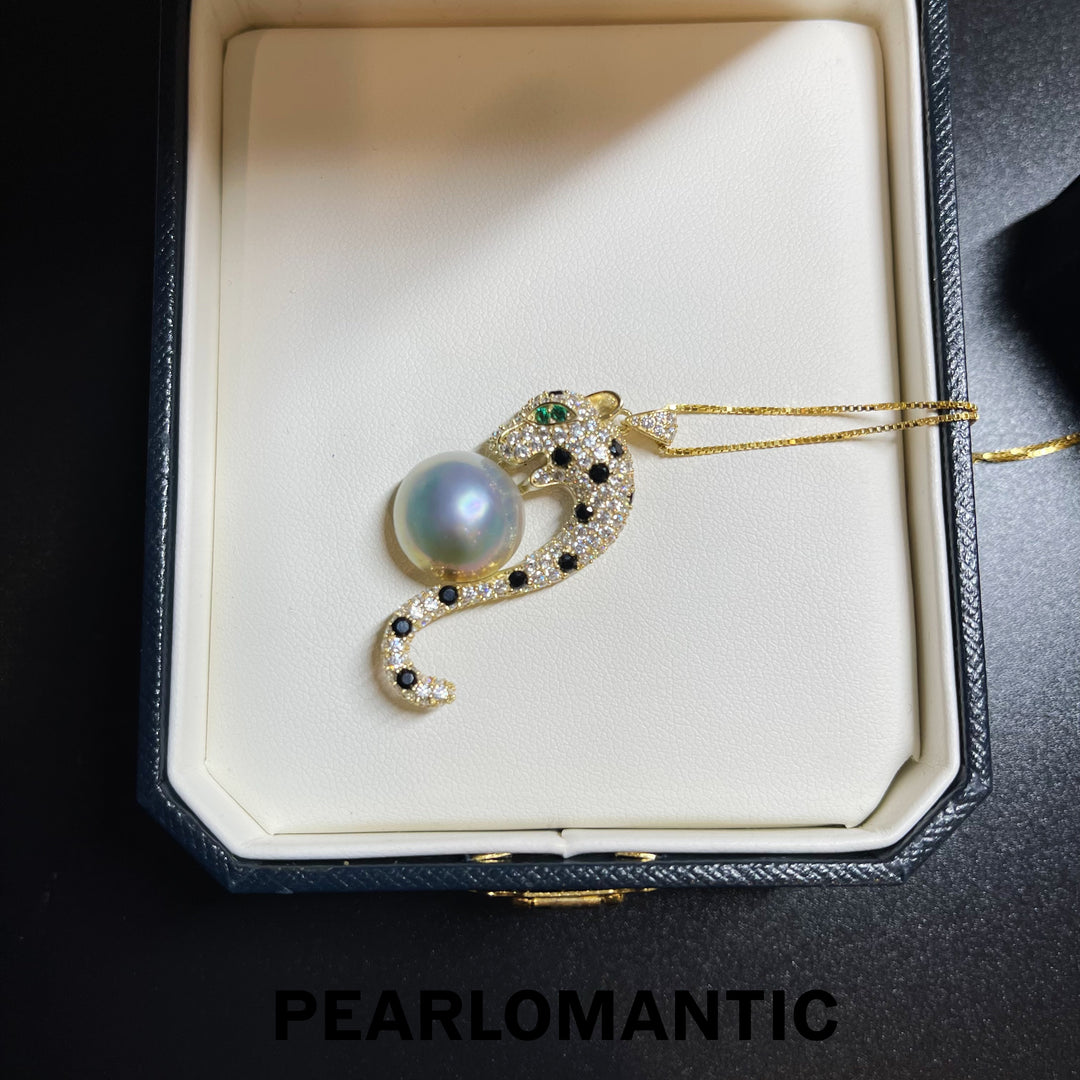 [Designer's Choice] Mabe Pearl 14mm Colorful Overtone Pendant w/ S925 Silver