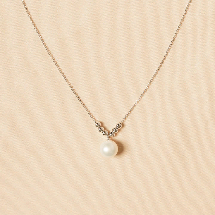 【Everyday Essentials】6+1 Freshwater White Pearl Pendant with Adjustable Length Chain