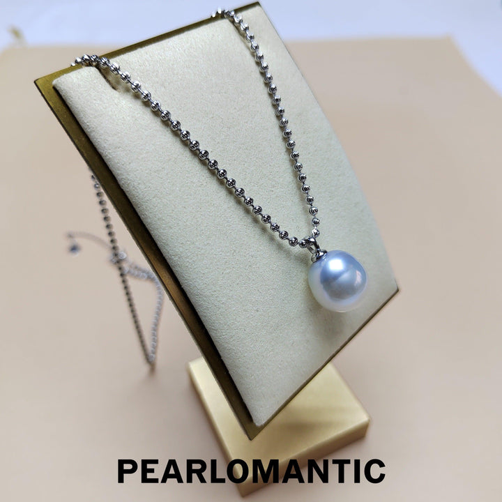 [Designer‘s Choice] Australian Saltwater Baroque Pearl Big Size 12*15mm w/ s925 BulingBuling Chain