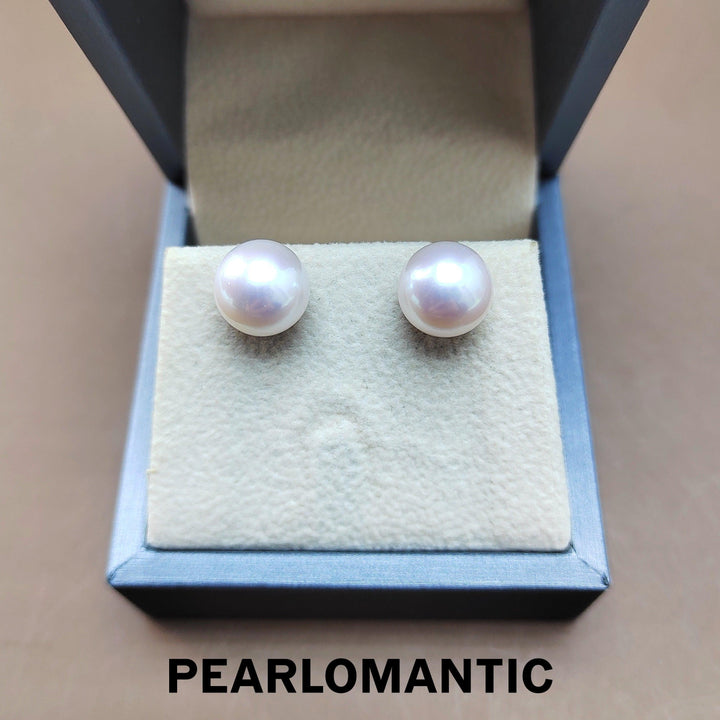 [Fine Jewelry] Top Level Freshwater Pearl Earring Stud 10-11mm Classic Style