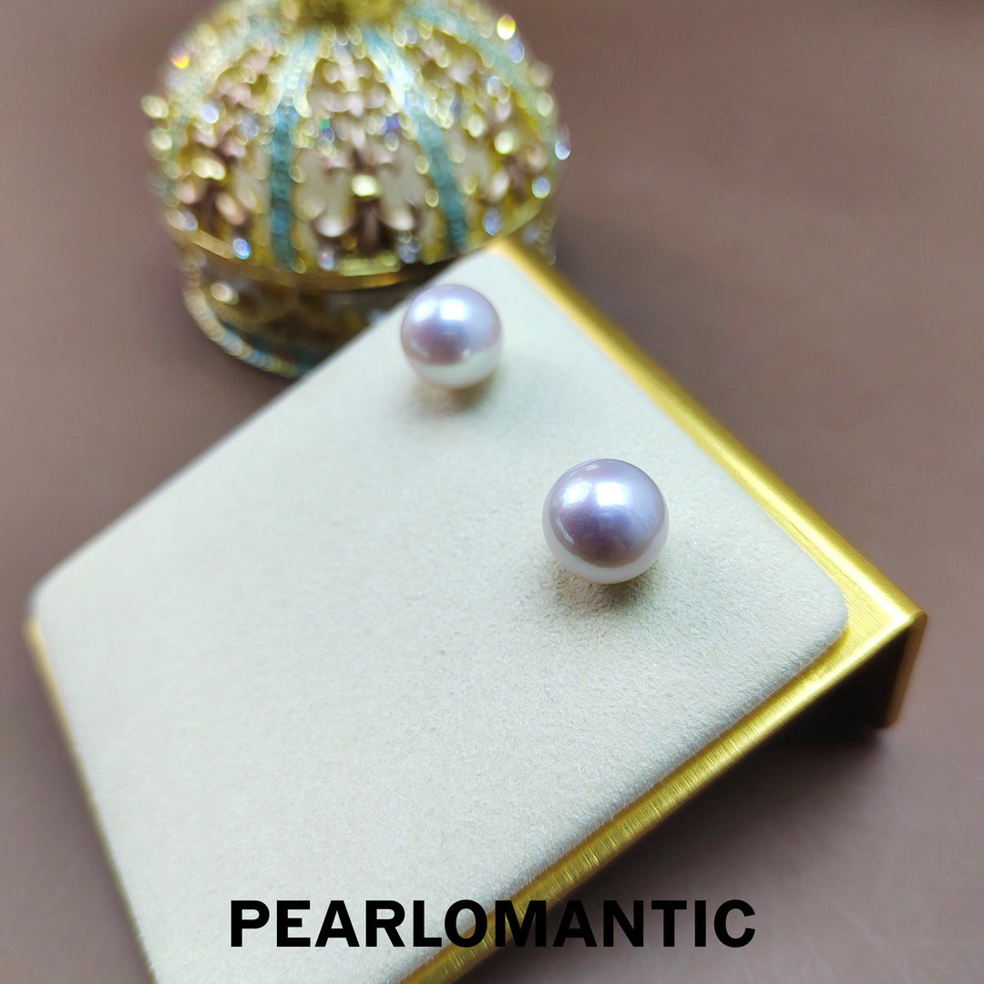 [Fine Jewelry] Top Level Freshwater Pearl Earring Stud 10-11mm Classic Style